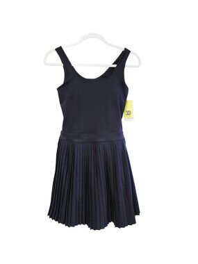 All In Motion Womens Black Pleated Active Dress Size XS Recycled Polyester New